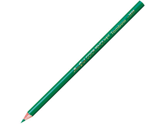 トンボ鉛筆 色鉛筆 1500単色 緑 12本 1500-07 色鉛筆 単色 教材用筆記具