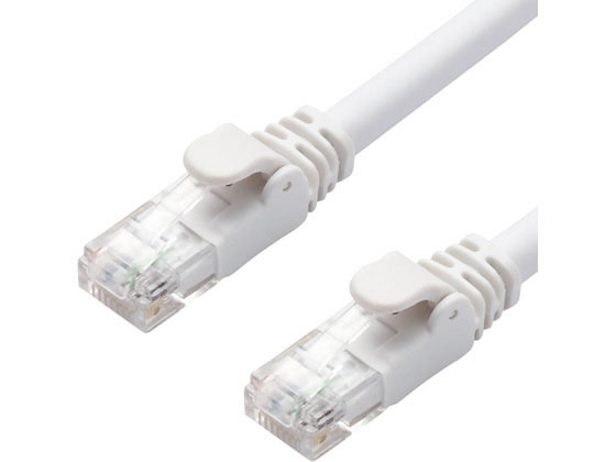 【商品説明】高速光通信に最適な、次世代10ギガビットイーサネットの「10GBASE−T」に対応したカテゴリー6A対応LANケーブルです。カテゴリー6の2倍である500MHzまでの高周波領域まで対応しており、ノイズ干渉にも強く、高速で安定したネットワーク環境を実現します。1000BASE−TX／1000BASE−T／100BASE−Tといった環境でも安定したデータ転送速度を確保します。【仕様】●ケーブル長：2．0m●カラー：ホワイト●ケーブル太さ：6．5mm●結線方式：ストレート結線●導体構成：ヨリ線●外部シース（被膜）材質：PVC●伝送速度：10Gbps●インターフェイス：RJ−45コネクター●環境配慮事項：EU　RoHS指令準拠（10物質）●PoE：○●規格：CAT6A対応（10BASE−T、100BASE−TX、1000BASE−T、1000BASE−TX、10GBASE−Tに対応）●伝送帯域：500MHz●芯数：8芯●ヨリ対芯線（ツイストペアケーブル）：○●十字介材：○●コネクタ有無：両端コネクタ付●スリムコネクタ：○●爪折れ防止カバー付コネクタ：○●パッケージ形態：アルミ箔袋＋ステッカー【検索用キーワード】エレコム　elecom　LD−GPA　WH2　カテゴリー6A対応LANケーブル　らんけーぶる　LAN　ケーブル　カテゴリ−　LANケーブル　LAN　有線LAN　6a　2m　ホワイト　白　S10864高速光通信に最適な、次世代10ギガビットイーサネットに対応