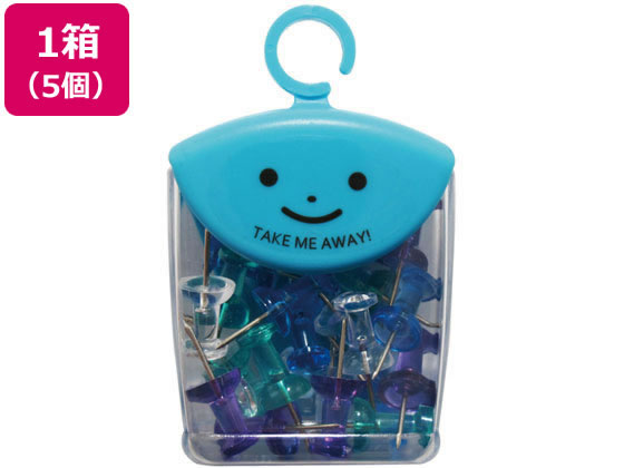 【お取り寄せ】ミツヤ ボンゴピン マリンカラー 20本×5 TM-3-M ピン フック 吊下げ POP 掲示用品