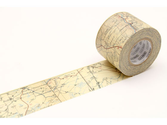 【お取り寄せ】カモ井 mt for PACK 地図・ヴィンテージ MTPACK13 デコレーション用マスキングテープ デ..