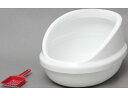 【お取り寄せ】アイリスオーヤマ ネコのトイレハーフカバー しろ P-NE-500-H トイレ 本体 猫用 キャット ペット