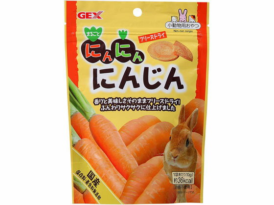 【お取り寄せ】ジェックス にんにんにんじん 10g ハムスター ウサギ フード 小動物 ペット