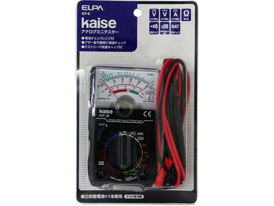 【お取り寄せ】朝日電器 アナログミニテスター KF-6 計測器 テスター 配線パーツ 電源タップ 家電