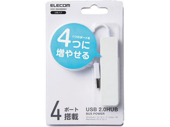 ���쥳�� USB2.0�ϥ� ����ѥ��� 4�ݡ��� U2H-SN4NBWH USB�ϥ� �ɥå��󥰥��ơ������ PC���յ��� �ѥ����� ����
