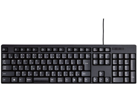 エレコム 有線フルキーボード メンブレン式 TK-FFCM01BK キーボード マウス 入力機器 パソコン 家電
