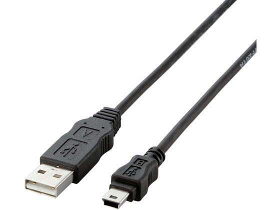 エレコム エコUSBケーブル A-miniB 0.5m USB-ECOM505 USBケーブル A to miniB ケーブル 電源タップ 配線パーツ 家電