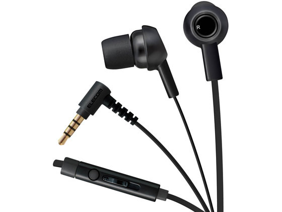 【お取り寄せ】エレコム スマートフォン用ステレオヘッドホンマイク EHP-CS3520MBK ヘッドホン イヤホン オーディオ テレビ 家電