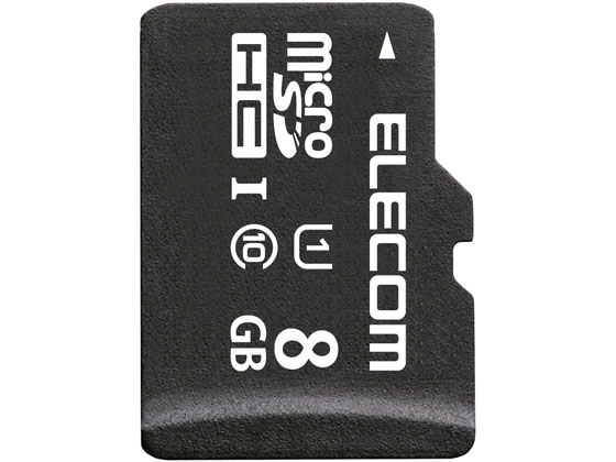 エレコム microSDHCメモリカード 8GB MF-HCMR008GU11A 8GB SDカード SDHCカード 記録メディア テープ