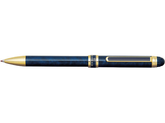 ボールペン（2000円程度） 【お取り寄せ】プラチナ 多機能筆記具 W.アクション ブルーマーブル MWB-3000RN 56 シャープペン付き 油性ボールペン 多色 多機能