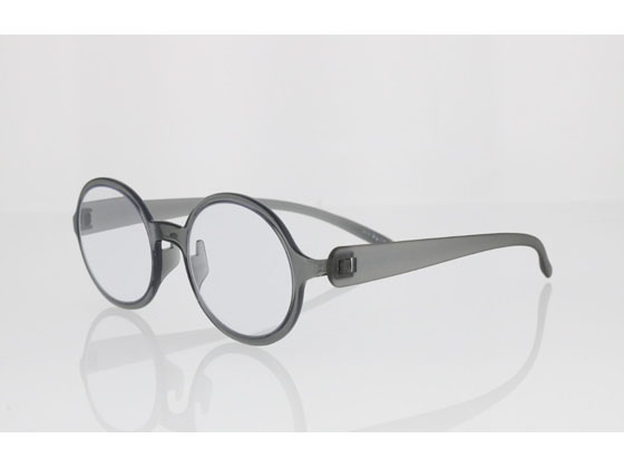 【お取り寄せ】バイエヌ バイエヌ ラウンド型 シャイニーグレー +2.50 8033622 めがねケア アイケア