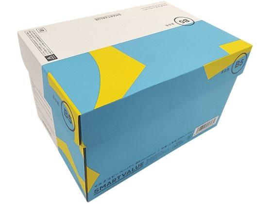B4 Size Paper - 【お取り寄せ】スマートバリュー コピーペーパー 高白色 B5 5000枚 A039J まとめ買い 業務用 箱売り 箱買い ケース買い 白コピー用紙 高品質 B5サイズ コピー用紙