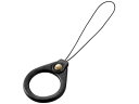 【お取り寄せ】エレコム フィンガーストラップ ソフトレザー P-STF03BK スマートフォン 携帯用アクセサリー スマートフォン 携帯電話 FAX 家電