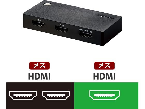 �ڤ����󤻡ۥ��쥳�� HDMI���ش� 2����1���� DH-SWL2BK �����ǥ��������֥� ����ƥ� AV��Ϣ�� �ƥ�� �����ǥ��� ����