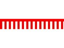 【お取り寄せ】タカ印 ラウンドシート 紅白幕 40-7500 式典 表彰式 記念式典
