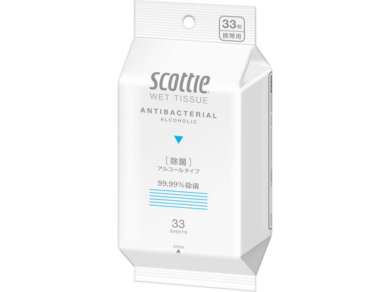 クレシア/スコッティ ウェットティッシュ 除菌アルコールタイプ 33枚のサムネイル
