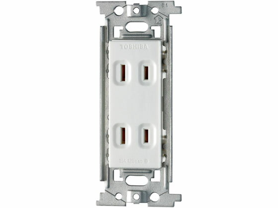 【お取り寄せ】朝日電器 埋込ダブルコンセント 125V15A EW-1102HN 電設資材 配線パーツ 電源タップ 家電