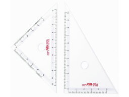 【お取り寄せ】西敬 パルカラー定規 10cm三角定規 PT-4 三角定規 スケール 教材 学童用品