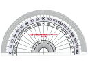 【お取り寄せ】西敬 パルカラー定規 12cm分度器 PP-12 分度器 コンパス 分度器 教材 学童用品