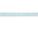 西敬 コンピューター直線定規 40cm CLR-400 定規 スケール 教材 学童用品