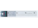 【お取り寄せ】西敬 16cm方眼直線定規 黒 RHS-15BD 定規 スケール 教材 学童用品
