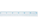 【お取り寄せ】西敬 30cm方眼直線定規 青 RHS-30BB 定規 スケール 教材 学童用品
