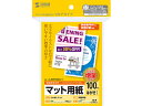 【お取り寄せ】サンワサプライ マルチはがきカード 標準 100枚 増量 ハガキサイズ 2L版 マット紙 インクジェット用紙