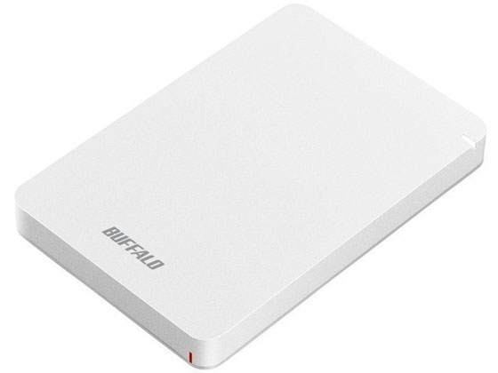 【お取り寄せ】バッファロー USB3.1ポータブルHDD 1TB ホワイト HD-PGF1.0U3-WHA ハードディスク 外付けドライブ USBメモリ パソコン 家電