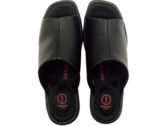 【お取り寄せ】ニッポンスリッパ インナーコアサンダル ブラック 婦人M 24cm 941422 介護 介助