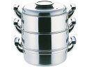 【お取り寄せ】神子島製作所 PE18-0丸蒸器3段29cm 蒸し器 セイロ 鍋 フライパン 厨房 キッチン テーブル