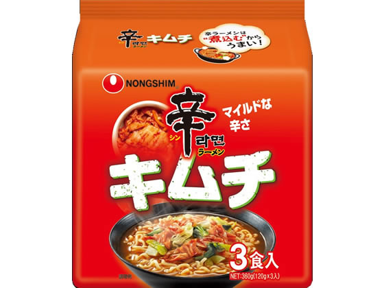 農心 辛ラーメン キムチ 120g×3食 ラーメン インスタント食品 レトルト食品