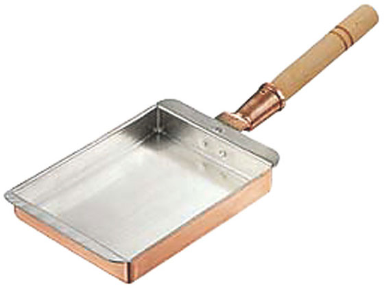 【お取り寄せ】丸新銅器 銅玉子焼 関西型 13.5cm 玉子焼き用 鍋 フライパン 厨房 キッチン テーブル