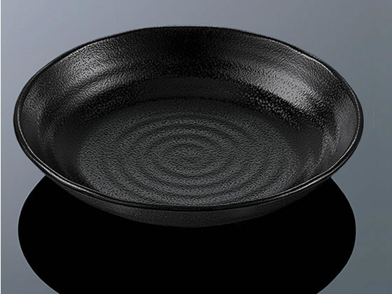 【お取り寄せ】エンテック 丸深皿 23cm 黒 たくみ庵 D258B 小皿 丼 和食器 キッチン テーブル