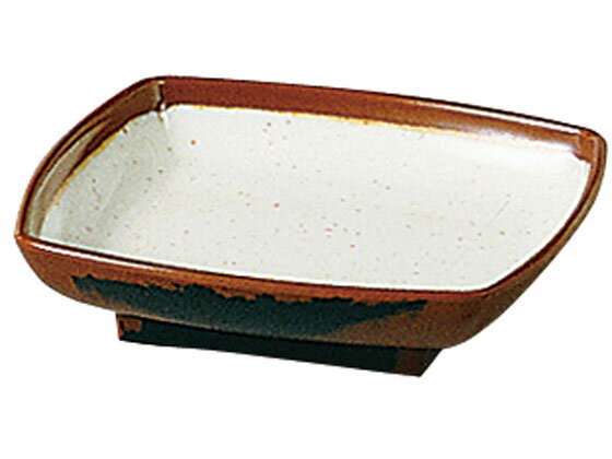 樂天商城 - 【お取り寄せ】エンテック 長次郎窯角小皿 内白マーブル AN55W 丼 小皿 和食器 キッチン テーブル