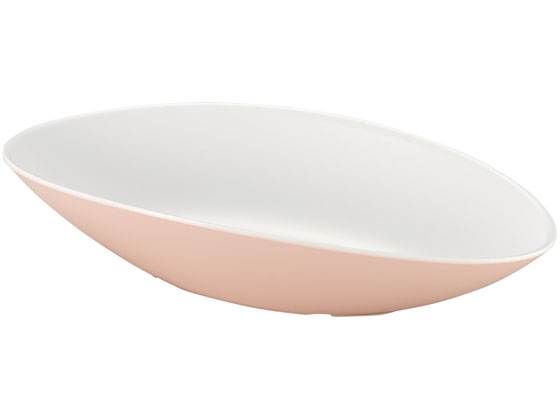 【お取り寄せ】エンテック オーバルボウル ピンク 2TONE CH-15P 大皿 丼 中華食器 キッチン テーブル