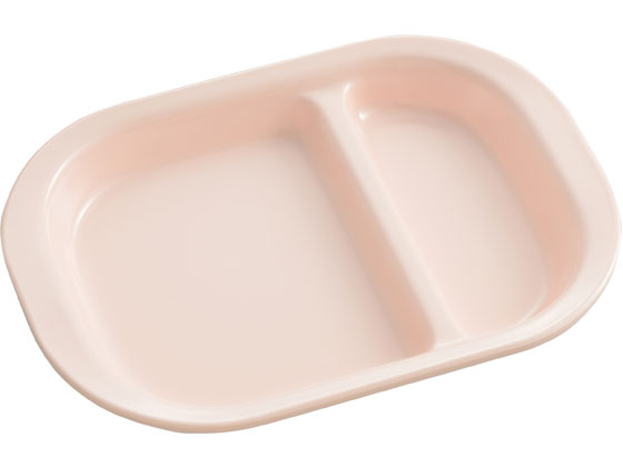 【お取り寄せ】エンテック 角仕切皿(小) ピンク PK-10 大皿 丼 中華食器 キッチン テーブル