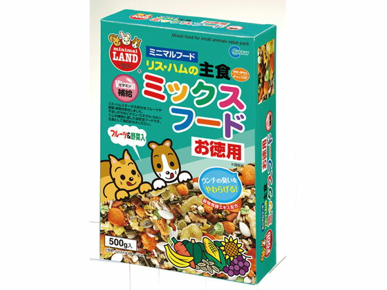 Foods - 【お取り寄せ】マルカン リス・ハムの主食 ミックスフードお徳用 500g MR-544 ハムスター ウサギ フード 小動物 ペット ウサギ ハムスター