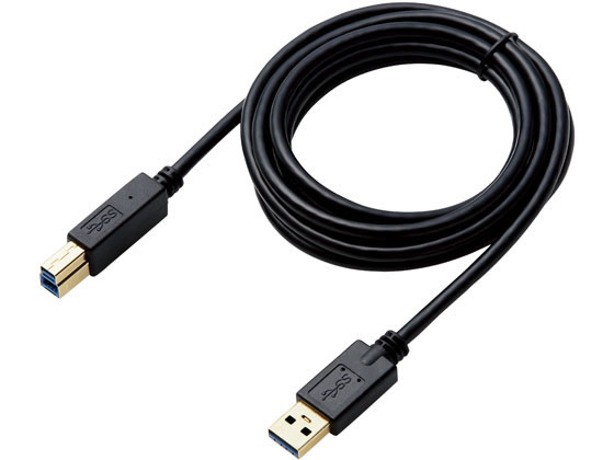 【お取り寄せ】エレコム USBケーブル USB3.0 A-B 2m DH-AB3N20BK オーディオケーブ...