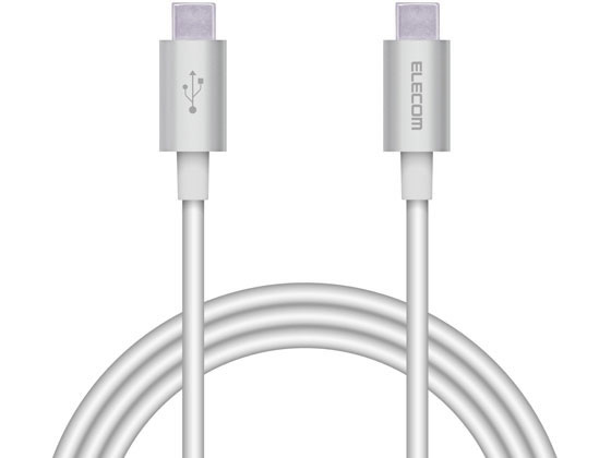 【商品説明】USB　Type−Cを搭載しているパソコン及び充電器、モバイルバッテリーなどに、USB　Type−Cを搭載しているスマートフォンやタブレットを接続し、充電やデータ転送ができるUSB2．0ケーブルです。USB2．0の規格である「Certified　Hi−Speed　USB（USB2．0）」の正規認証品です。新規格のUSB　Type−Cコネクタは、ウラ、オモテに関係なくケーブルを挿し込めます。【仕様】●コネクタ形状：USB　Type−Cオス−USB　Type−Cオス　●対応機種：USB　Type−C端子を持つパソコン・充電器・モバイルバッテリーおよび、USB　Type−C端子を持つスマートフォン・タブレットなど　●ケーブル長：1．0m　※コネクタ含まず　●ケーブル太さ：3．8mm　●規格：USB2．0規格正規認証品　●対応転送速度：最大480Mbps　※理論値　●パワーデリバリー対応：○　●プラグメッキ仕様：金メッキピン　●シールド方法：2重シールド　●カラー：シルバー　●パッケージ形態：ブリスター【備考】※メーカーの都合により、パッケージ・仕様等は予告なく変更になる場合がございます。【検索用キーワード】エレコム株式会社　エレコム　USBケーブル　Type−C　−　Type−C　1m　MPA−CCPS10PNSV　1m　シルバー　配線用品　USBケーブル　S71070パワーデリバリー（最大60W）対応の断線しにくいスリムケーブル