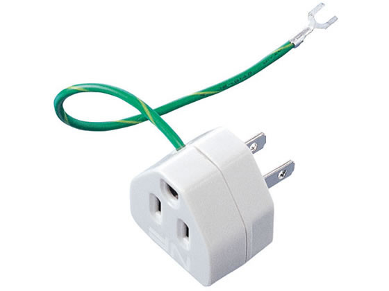 ~2 Holes - 【お取り寄せ】サンワサプライ 3P→2P変換アダプタ 3P・1個口 TAP-AD2N 電源タップ OAタップ関連品 OAタップ 配線パーツ 家電