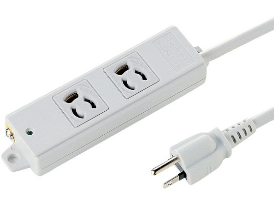 ~2 Holes - 【お取り寄せ】サンワサプライ 工事物件タップ 3P・2個口・10m TAP-K2-10 コード付き電源タップ3ピン 電源タップ OAタップ 配線パーツ 家電