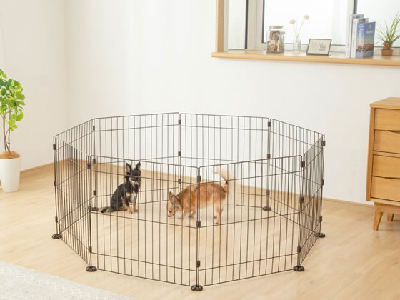 アイリスオーヤマ ワイヤー サークル マットブラウン PWC-628 サークル 犬 ドッグ用 ペット お散歩 生活グッズ ペットハウス