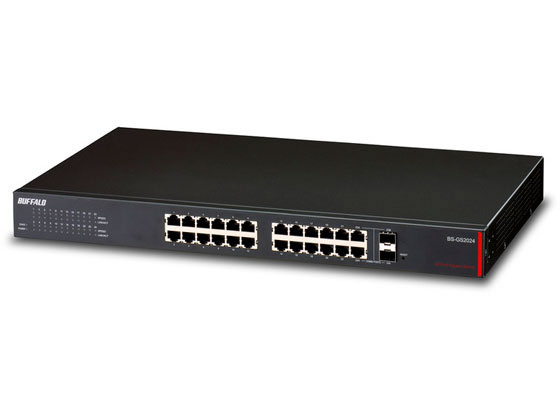 【お取り寄せ】バッファロー レイヤー2 Giga スマートスイッチ 24ポート BS-GS2024