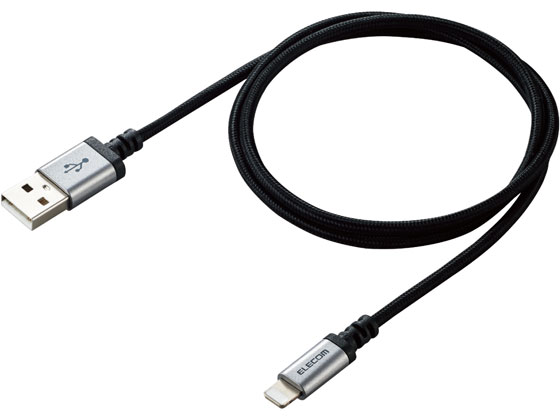 【お取り寄せ】エレコム 高耐久Lightningケーブル MPA-UALS07BK USBケーブル A to Lightning ケーブル 電源タップ 配線パーツ 家電 jetprice-10173758 JET PRICE パッケージ画像