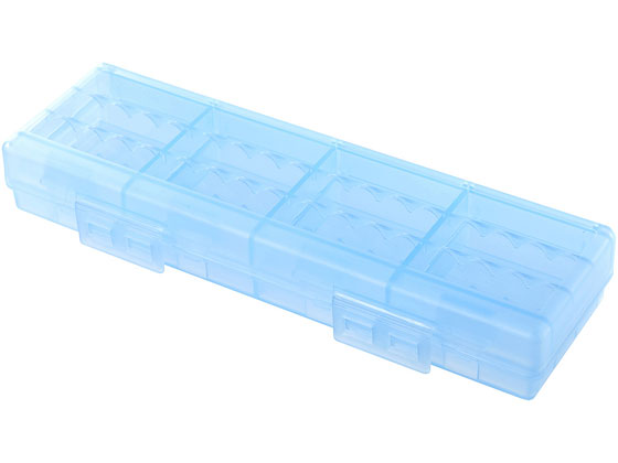 【お取り寄せ】サンワサプライ 電池ケース 単4形専用大容量タイプ・ブルー DG-BT8BL 電池アダプター 関連品 電池チェッカー アダプター 充電池 家電