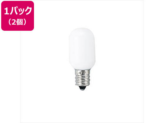 【お取り寄せ】ヤザワ ナツメ球 5W 口金E12 ホワイト 2個 1CT2P 20W形 白熱電球 ランプ