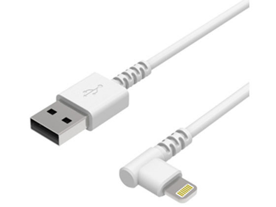 【お取り寄せ】カシムラ USB充電&同期ケーブル 1.2m LN ホワイト L字 KL88 USBケーブル A to Lightning ケーブル 電源タップ 配線パーツ 家電 jetprice-10179263 JET PRICE サンプル画像2