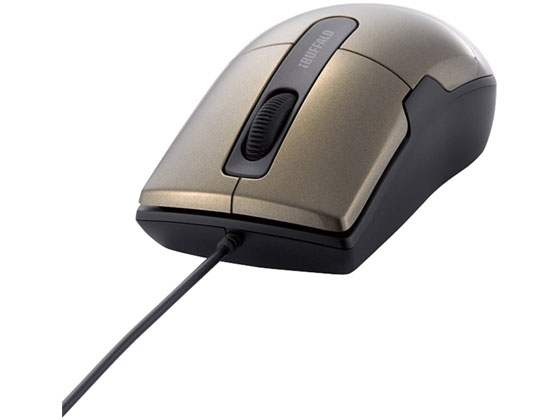 Other - 【お取り寄せ】バッファロー 有線BlueLEDマウス 静音3ボタンMブラウン BSMBU26SMBW マウス キーボード 入力機器 パソコン 家電