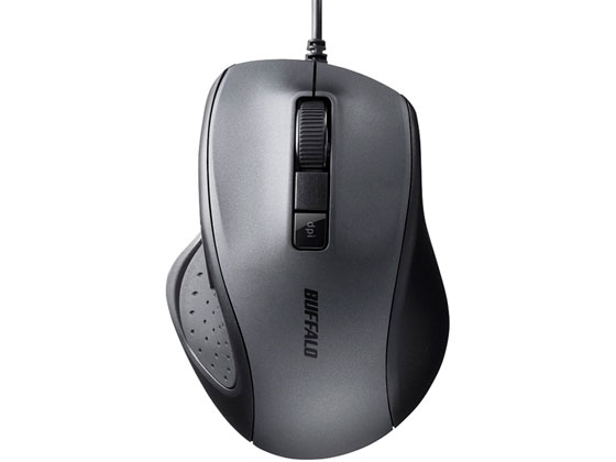 【お取り寄せ】バッファロー 有線BlueLEDマウス 静音5ボタン ブラック BSMBU300BK 有線 LED マウス PC周辺機器