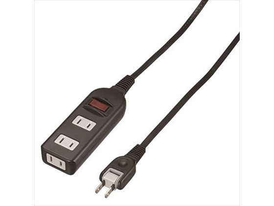 【お取り寄せ】ヤザワ タップ ノイズフィルター集中スイッチ付 3個口 黒 1m コード付き電源タップ2ピン 電源タップ OAタップ 配線パーツ 家電