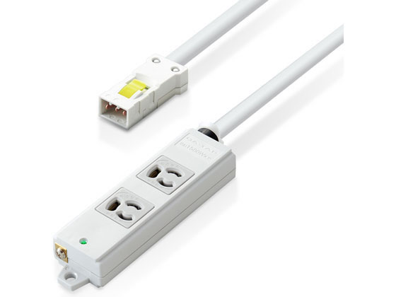 ~2个口 - 【お取り寄せ】エレコム 延長コード 電源タップ 2口 1m T-WHRM3210LG RS コード付き電源タップ3ピン 電源タップ OAタップ 配線パーツ 家電